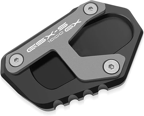 GAHQMSDG Coussin De Béquille Latérale pour GSXS 1000GX GSX-S 1000GX Gsxs 1000 Gx 2024 Accessoires De Moto Pédale Béquille Béquille Latérale Extension Support De Coussinet De Pied(Black) - Poukt
