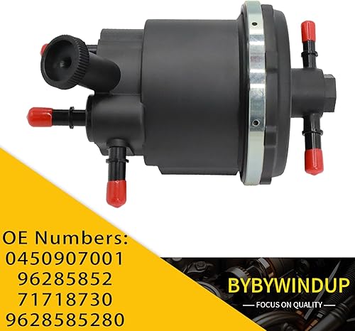 Bywindup Boîtier de filtre à carburant compatible avec C5 Xsara Berlingo 206 307 406 607 806 Remplacement pour 190169, 0450907001, 1901.69 - Poukt