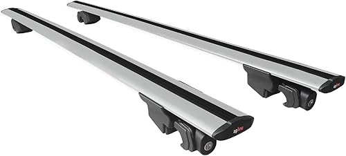 accessorypart Compatible avec Mercedes Classe GLA (X156) 2014-2019 HOOK Model Barres de Toit Railing Porte-Bagages de Voiture Gris Aluminium 2 Barres - Poukt