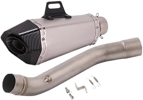 Echappement Silencieux Moto Tuyau pour Z750 2004-2008 Pot D'échappement De Moto 51mm Silencieux sans Lacet Moyen Lien Tuyau Silencieux Silencieux D'échappement Silencieux - Poukt