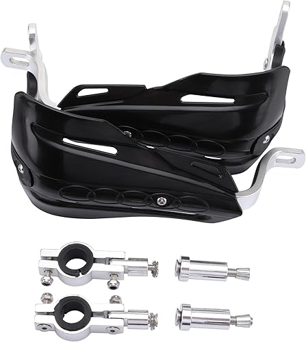 GOOFIT 7/8'(inch) Assemblée en Alliage d'aluminium Guidons Main Brush Guards Protector Handguards Remplacement pour Moto Motocross Pit Off-Road Dirt Bike VTT Noir - Poukt