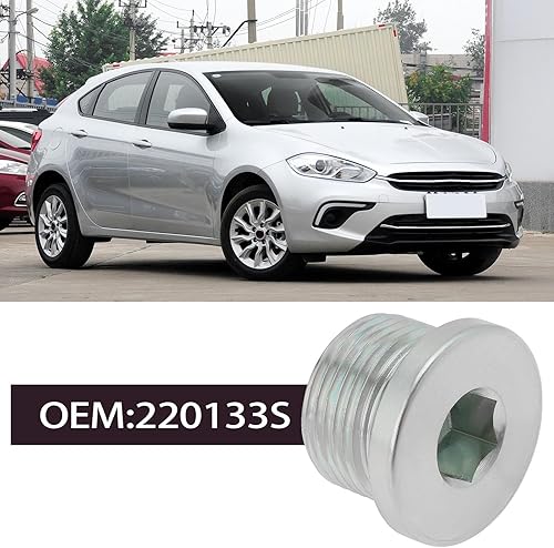OTOTEC Lot de 2 Bouchons de vidange d'huile de Voiture M22 x 1,5 mm avec Anneau d'étanchéité - Pièces de Rechange Compatible avec Fiat Ducato (1994-2023) 2.3 2.5 2.8 3.0 Moteurs 220133S - Poukt