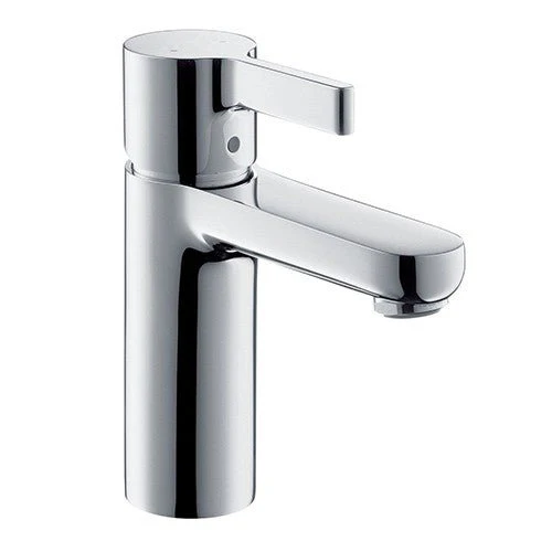 Dakota Sinks DSF-40BSH00 Sophia 6 3/8 Inch Deck Mount Bathroom Faucet with Push Pop-Up Drain and Stainless Steel Braided Hose - Poukt