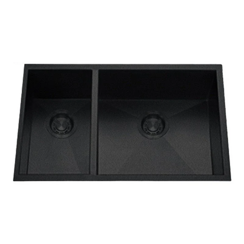 Dakota Sinks DSZ-3070 Signature Z-Series 32 Inch Zero Radius 30/70 Double Bowl Undermount Stainless Steel Kitchen Sink with Bottom Grid - Poukt