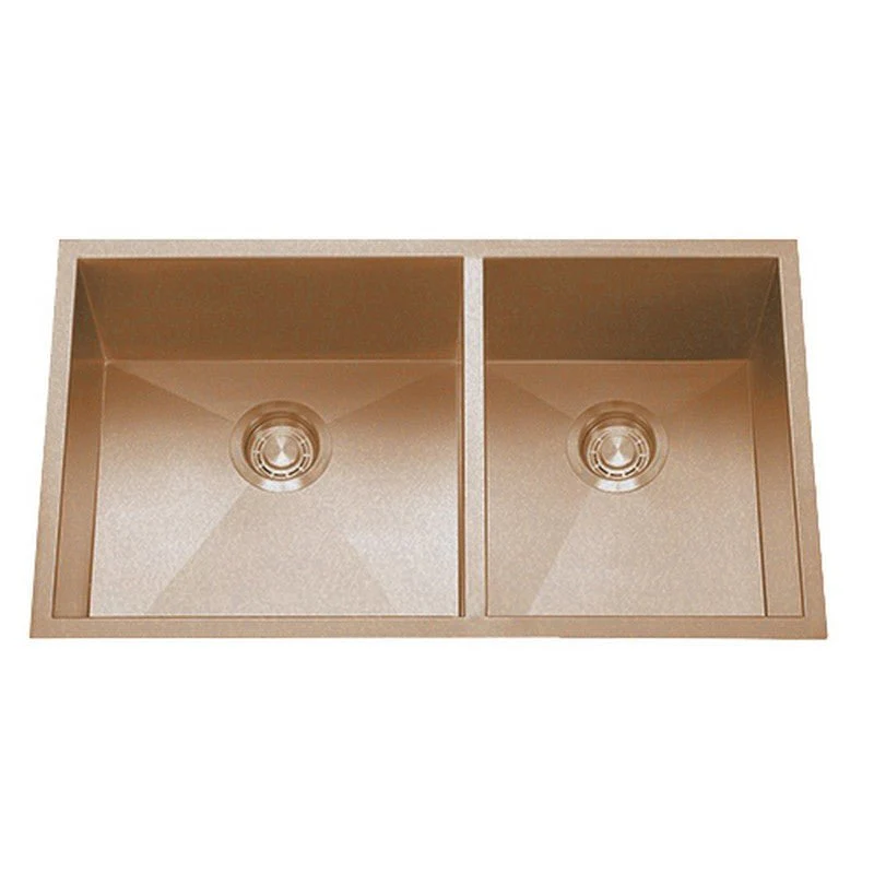 Dakota Sinks DSZ-6040 Signature Z-Series 32 Inch Zero Radius 60/40 Double Bowl Undermount Stainless Steel Kitchen Sink with Bottom Grid - Poukt