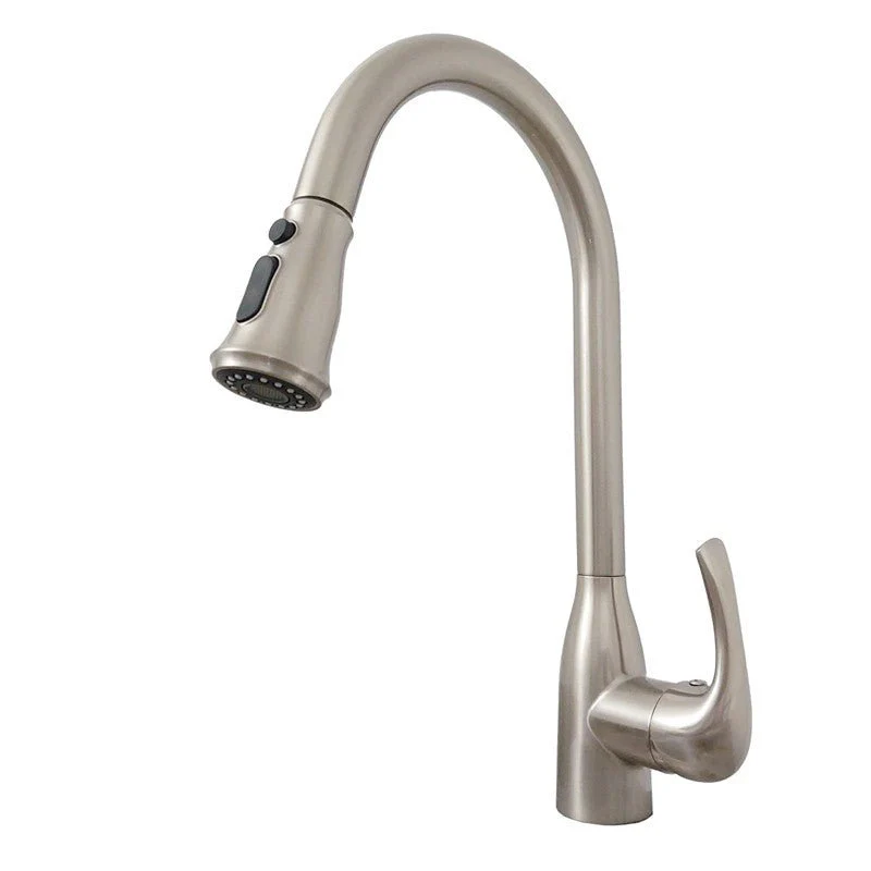 Dakota Sinks DSF-16KPO01 Signature 16 Inch Single Hole Pull-Down Pre-Rinse Kitchen Faucet - Poukt