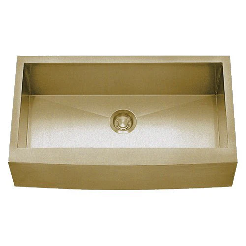 Dakota Sinks DSZ-A3020 Signature Z-Series 30 Inch Zero Radius Single Bowl Apron Front Stainless Steel Kitchen Sink with Bottom Grid - Poukt