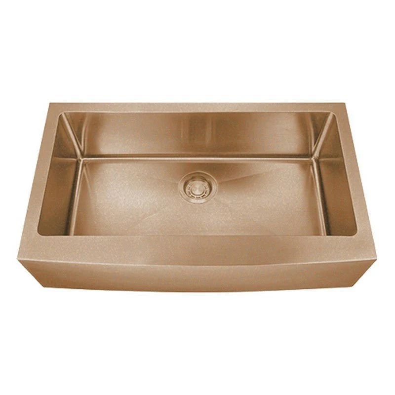 Dakota Sinks DSM-A3620 Signature M-Series 36 Inch Micro Radius Single Bowl Apron Front Kitchen Sink with Bottom Grid - Poukt