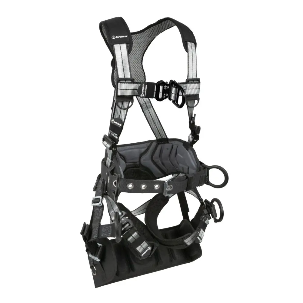 PRO+ Slate Tower Construction Harness: Alu 3D, Alu QC Chest, Alu FD, Alu QC Legs, Tower Seat - Poukt