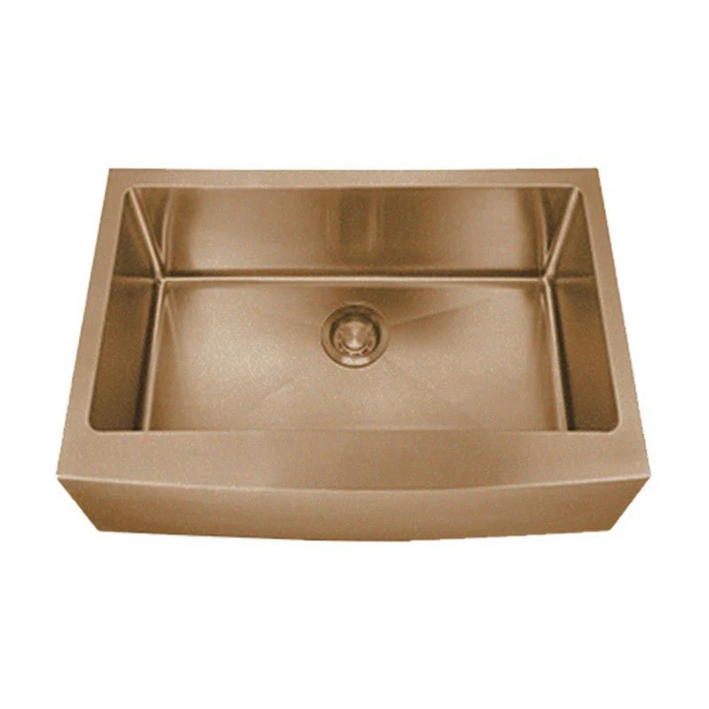 Dakota Sinks DSM-A3020 Signature M-Series 30 x 10 Inch Micro Radius Single Bowl Apron Front Kitchen Sink with Bottom Grid - Poukt