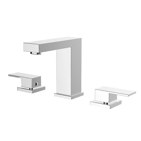 Dakota Sinks DSF-34B8W00 Kennedy 5 3/8 Inch Deck Mount Widespread Bathroom Faucet with Pop-Up Drain - Poukt