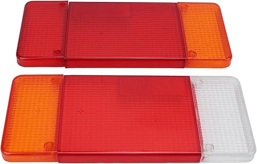 Couvercle de Lentille de Feu Arrière de Camion, 1 Paire de Boîtier de Feu Arrière de Camion, Couvercle Gauche Droit Rouge Orange Blanc de Remplacement pour Iveco Eurocargo Daily - Poukt