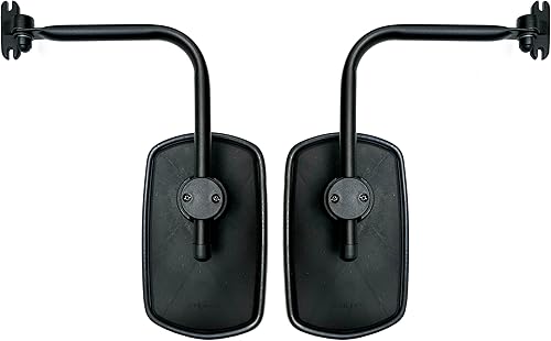 MelTruck Lot de 2 rétroviseurs extérieurs 260 x 155 cm E20 Ø 14-23 mm et support de rétroviseur pour tracteur, camion, pelleteuse, engins de chantier, camping-cars - Poukt