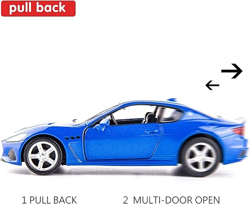 imtfzct Maserati GT Casting Car Model 1/36 Voiture jouet en alliage de zinc pour enfants, véhicules à traction arrière, jouet pour tout-petits, enfants, garçons et filles, cadeau (rose - Poukt