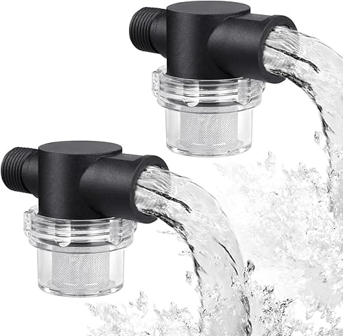 SAQXK Lot de 2 filtres de pompe à eau à visser 255-313 compatibles avec pompe WFCO Shurflo pour camping-car, bateau, pelouse - Poukt