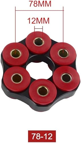 Joint Arbre Longitudinal, MoreChioce Entraînement de Disque de Joint Flexible 78/12mm Disque Flexible de Voiture 26111227410 Compatible avec E30 E36 E39 E46 - Poukt