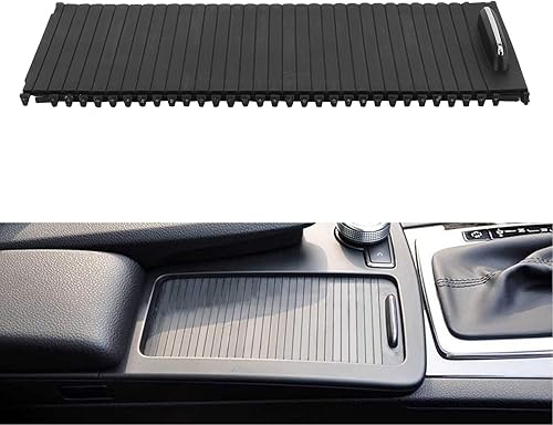 Couvercle de Store Enrouleur de Console Centrale, Fermeture à Glissière pour Porte-gobelet, Obturateur Coulissant de Console Centrale pour CClass EClass W204 A207, Numéro - Poukt