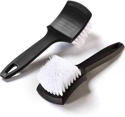 MiOYOOW Brosse Lavage Pneus Voiture, Brosse Nettoyage Jantes Voiture avec des Poils Souples pour Nettoyer de Pneus de Roue Extérieure - Poukt