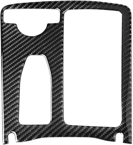 Qiilu Couvercle d'habillage de Support de Tasse d'eau de Console Centrale en Fiber de Carbone pour Mercedes W204 2005-2012 - Poukt
