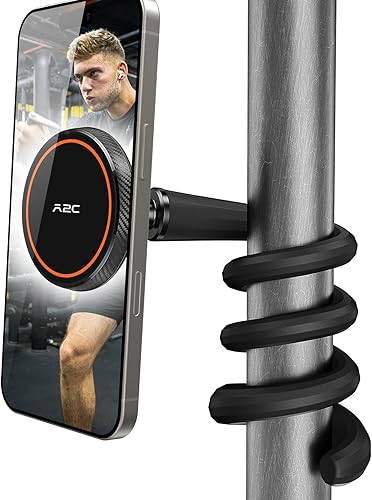 A2C Support de téléphone flexible pour tapis de course, vélo de rotation, poussette, chariot de courses, bureau - Poukt