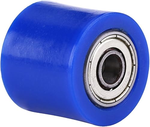Chaîne d'embrayage de pignon 8mm universel galet de chaîne tendeur poulie guide de roue tendeur poulie folle de rechange automobile poulies folles pour moto Dirt Bike Enduro(Bleu) - Poukt