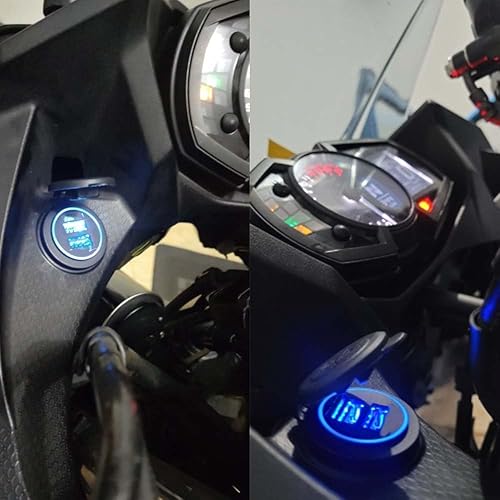 Chargeur USB Pour Moto Touriste Avec Citations, Accessoires Pour Kawasaki Versys 650, 1000, X300, 300X, KLE 1000, KLE650, Ninja 400, Ninja 650 - Poukt