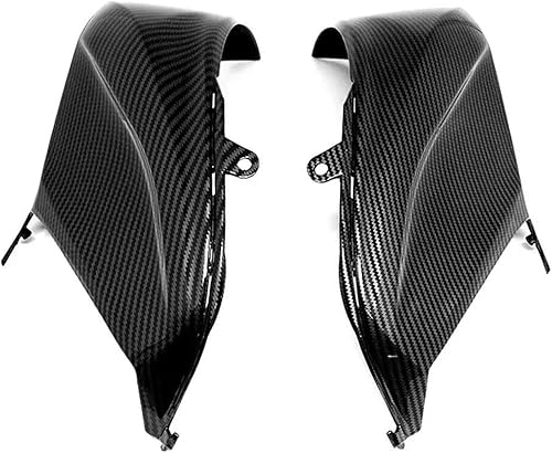Pour KAWASAKI Z800 2013-2016 Kit de carénage de panneau de couverture latérale de réservoir d'essence de cadre de carrosserie de moto avant de couleur de fibre de carbone - Poukt