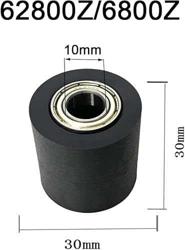 Lot de 4 roulements mécaniques pour poulies, galet tendeur, pour vélos de route et motos (6800zz-10 mm) - Poukt
