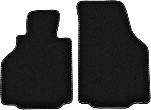 Wielganizator Tapis sur Mesure en Velours pour Porsche Boxster (typ. 986) (1997-2004) - Qualité : Basic | Ajustement précis, sous-Couche antidérapante, 2 pièces - Noir - Poukt