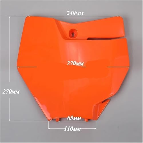 EMNZPSDZ Cache de Plaque d'immatriculation Avant for Moto, Compatible avec Les Accessoires de Motocross et de Pit Bike SX, SX-F, XC, XC-F 125-450 2016-2017 - Poukt