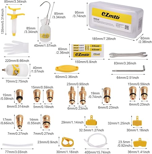 Kit de purge hydraulique pour frein à disque hydraulique, kit d'outils de ventilation pour Shimano, pour MAGURA, pour outils de réparation de freins de vélo de la série SRAM (comme indiqué) - Poukt