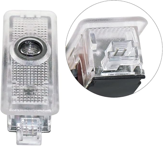 Asical Lot de 2 Projecteurs de Portière de Voiture avec Logo pour Cooper R55 R56 R57 R58 R59 R60 R61 F54 F55 F56 F57 2007-2018 - Poukt