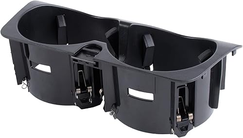 Dixhills Porte-gobelet de Console Centrale en ABS Noir de Remplacement pour Accessoires de Voiture Classe C W205 Classe GLC W253 Classe E W213 Classe V W447 Pièce n° A2056800691 - Poukt