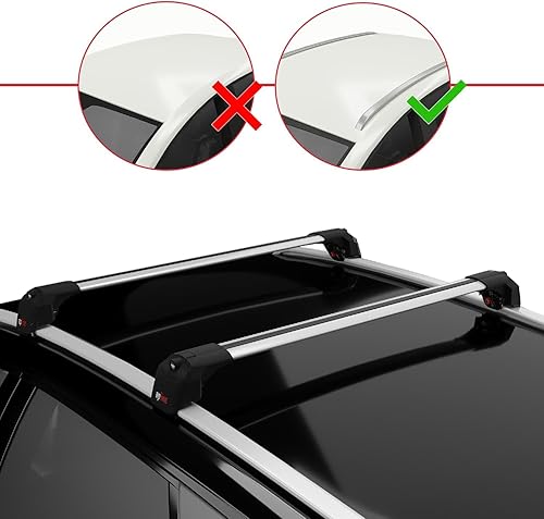 apline Compatible avec A4 (B9) Avant 2016-2025 ACE-2 Barres de Toit Railing Porte-Bagages de Voiture Gris Aluminium 2 Barres - Poukt