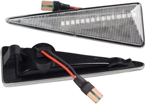 Huhpa 2 pièces clignotant dynamique clignotant latéral for Renault MK4 Vel Satis vent Avantime Megane 2 scénic 2 Espace 4(Dynamic Crystal) - Poukt