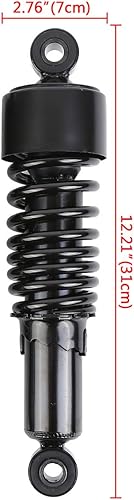 Samger Moto 10,5' 267mm Amortisseur arrière Suspension Arrière Fit Pour Harley Sportster 2004-2012 (Noir) - Poukt