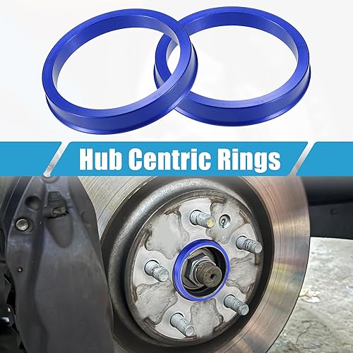 A ABSOPRO Bagues De Centrage De Moyeu De Voiture Od 67,1 mm Vers Id 57,1 mm Bagues De Centrage De Moyeu En Alliage D'Aluminium Bleu (Lot De 4) - Poukt