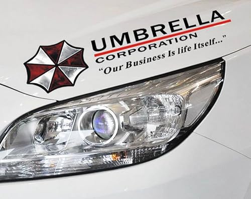 Umbrella Corp Lot de 2 autocollants réfléchissants en vinyle pour porte de voiture ou camion - Poukt
