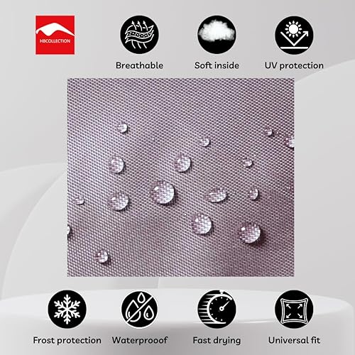 HBCOLLECTION bâche Voiture extérieur Respirante et imperméable Housse de Protection Anti UV, Anti Rayure, Contre la Pluie, Le Soleil, la poussière avec Zip - Poukt