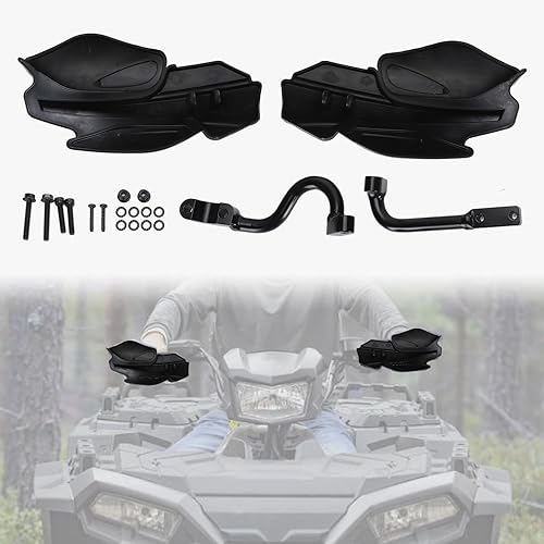 1 Paire de Protège-Mains avec Support, Fonction de Protection des Mains Améliorée, Remplacement de Protège-Mains pour VTT Polaris Sportsman Scrambler 400, 450, 570, etc., OEM - Poukt
