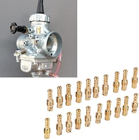Kit de 20 Jets Pilotes Lents pour Carburateur Principal 12,5-60 Jets Pilotes Lents de Remplacement en Métal pour VM TM TMX - Poukt
