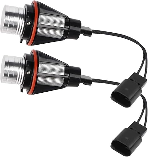 2pcs Angel Eyes Halo Ampoules Lampes Blanc Xénon 6000K 5W Angel Eyes LED Light Lamp pour E60 E61 E39 E53 6312694048 63126916097 63126929309 - Poukt