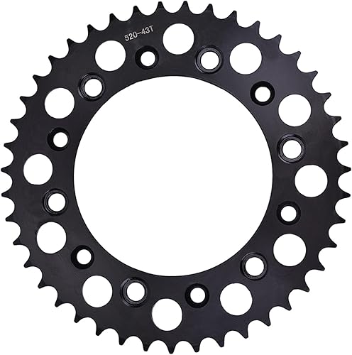 Jodriva 520 43T 47T 51T pignon arrière Roue dentée CRF230 CRF230F CRF250X CRF450 CRF450R CRF450X CRF 230 450 CR500 CR500R CR 500 Pignon arrière de Moto(51T) - Poukt