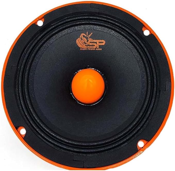 KIT Set pour SP Audio SP6MM 2 Haut-parleurs midrange 16,5 cm 165 mm 6,5' de diamètre, 200 Watts rms 400 Watts Max, impédance 4 ohm, sensibilité 98,1 DB, par Paire - Poukt