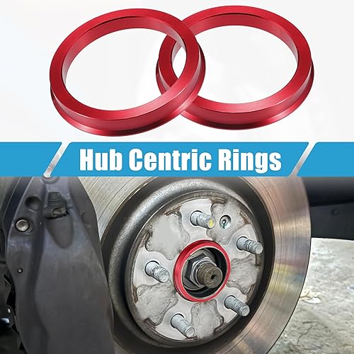 A ABSOPRO Bagues De Centrage De Moyeu De Voiture Od 73,1 mm vers Id 60,1 mm Bagues De Centrage De Moyeu D'Aluminium Rouge (Lot De 4) - Poukt