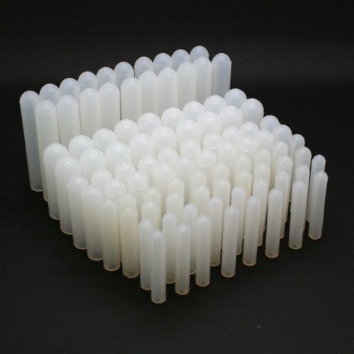 Lot de 100 capuchons de précision en silicone à haute température, idéal pour le revêtement en poudre, le masquage, l'anodisation, le sablage, les petites tailles. - Poukt