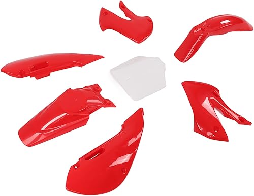 Kit de Carénage de Moto 7 Pièces Dirt Bike ABS Kit de Carénage en Plastique Kit de Carénage de Travail pour Moto Accessoires de Remplacement pour KLX110 KX65(B (bleu)) - Poukt