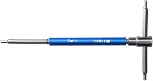 Jeu de clés hexagonales avec poignée en T avec poignée rotative pour réparation de vélo et travaux mécaniques, 8 pièces avec boîte de rangement - Poukt