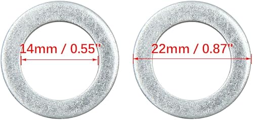 X AUTOHAUX rondelles Huile Moteur Joints Bouchon vidange diamètre extérieur 10pcs Voiture 14mm ID. 22mm OD. - Poukt