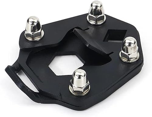 HATSVTGR Plaque d'agrandissement béquille Béquille Côté Chaussure Repose-Pieds Stand Extension Enlarger Pate Pad pour Royal Enfield pour Himalayan 2020 2021 2022 Coussin béquille - Poukt